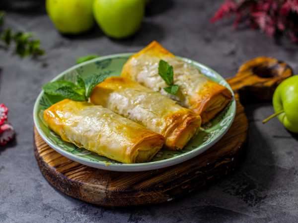 Конвертики с яблоками