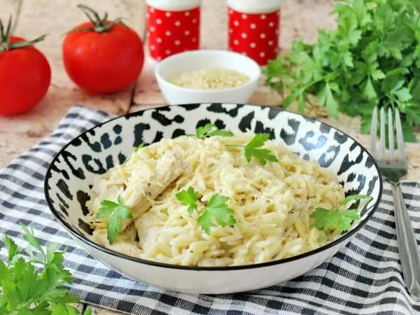 Ризотто из макарон ризони